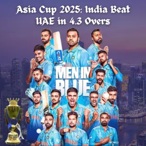 Asia Cup 2025: India Record Fastest Chase in Just 4.3 Overs Against UAE